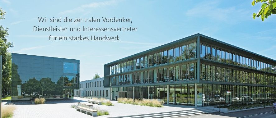 Platz des Handwerks + Slogan