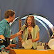 Raphaela Roder im Interview mit Moderator Andreas Poll bei der Aufgabe "Schaumschläger"