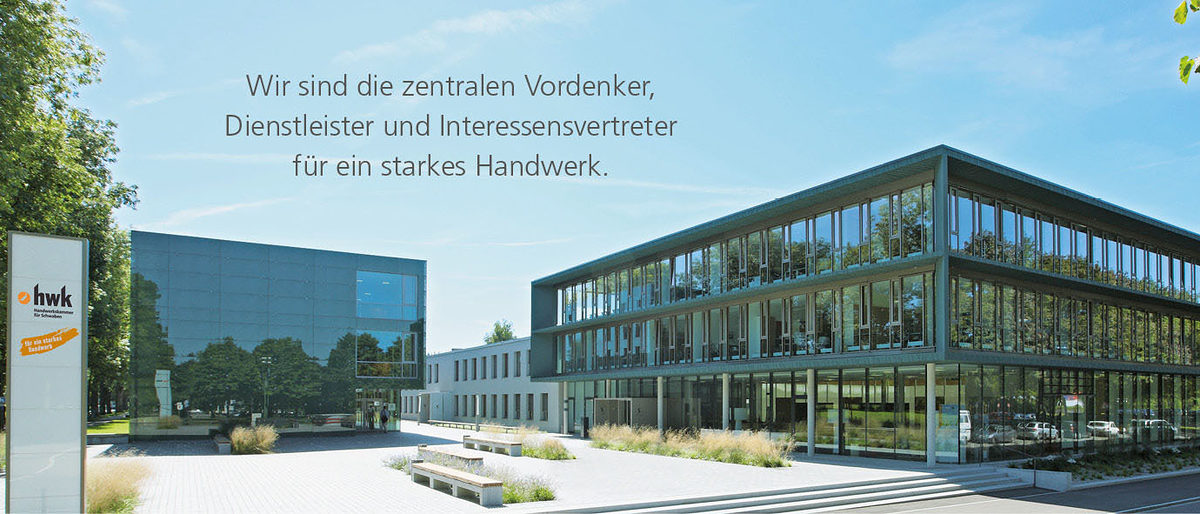 Platz des Handwerks + Slogan